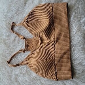 Ribbed Racerback Sports Bra